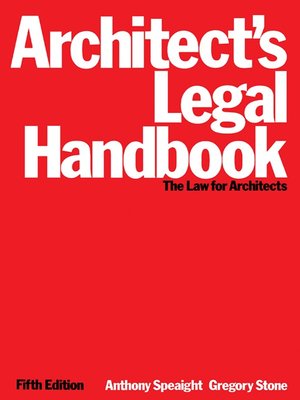 cover image of Architect's Legal Handbook
